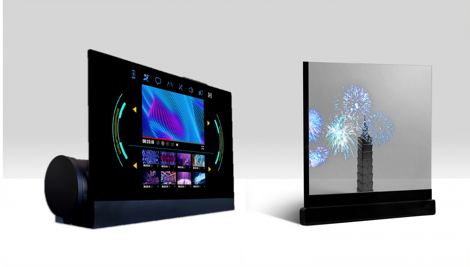 可卷式、折迭性、高透明